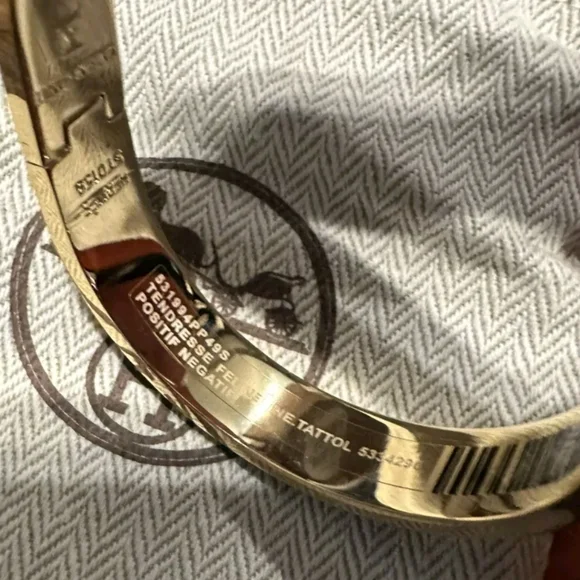 HERMES Clic H Black 17cm Gold Plated ❤️ - Picture 2 of 4